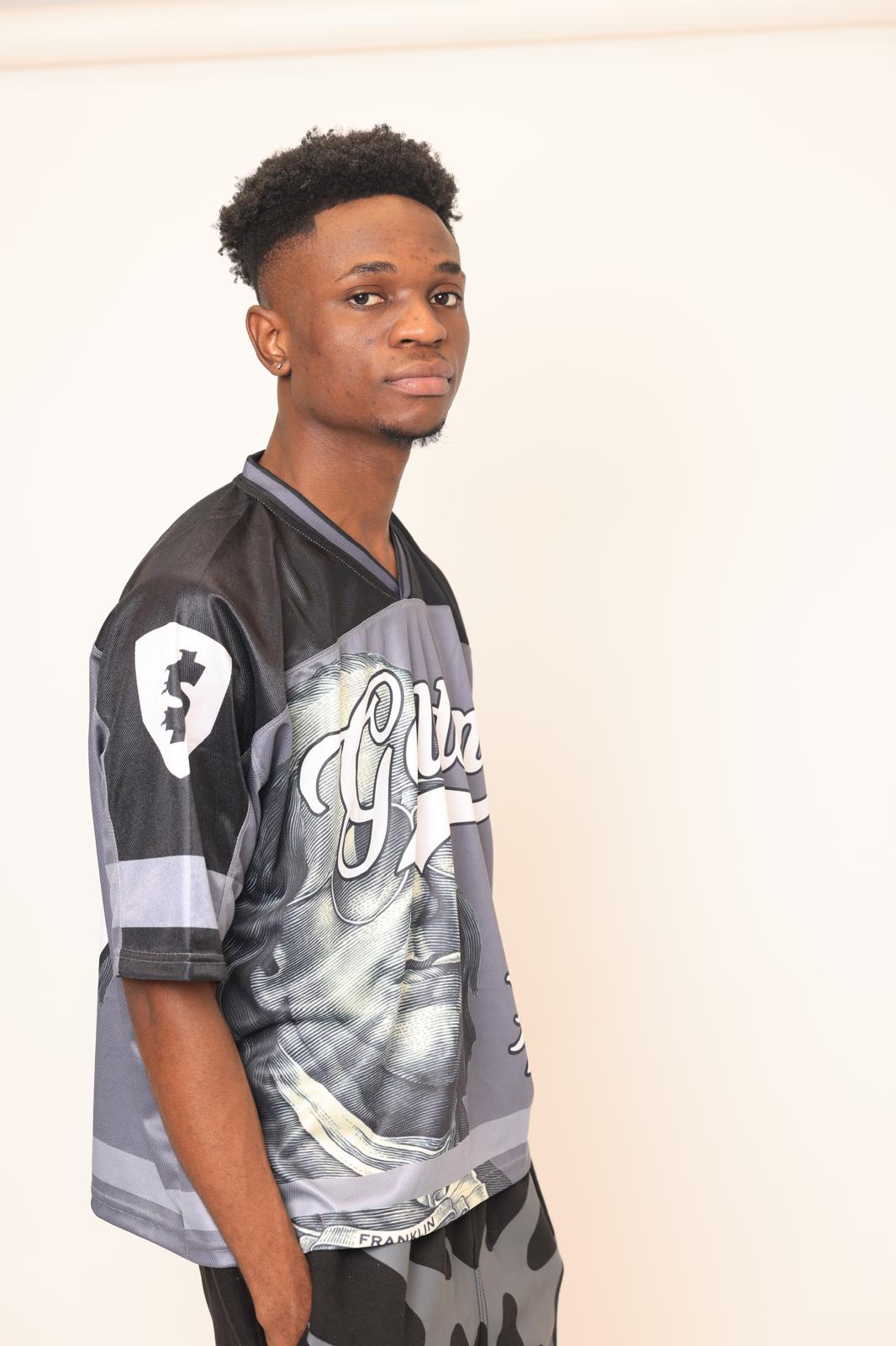Golden Grip Benjamin Francklin black football jersey