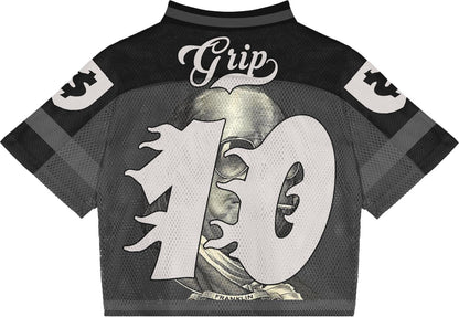 Golden Grip Benjamin Francklin black football jersey