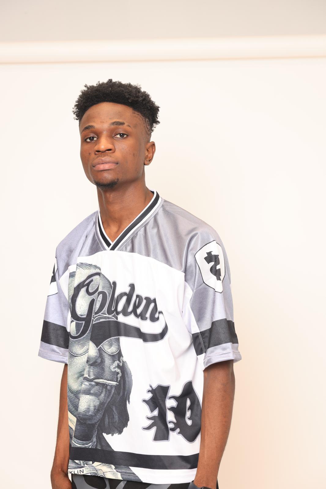 Golden Grip Benjamin Francklin white football jersey